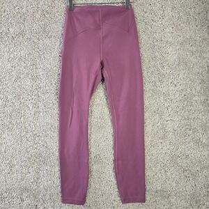 Lululemon InStill Leggings Women Size 4 Purple‎ High Rise Yoga Gym Comfort